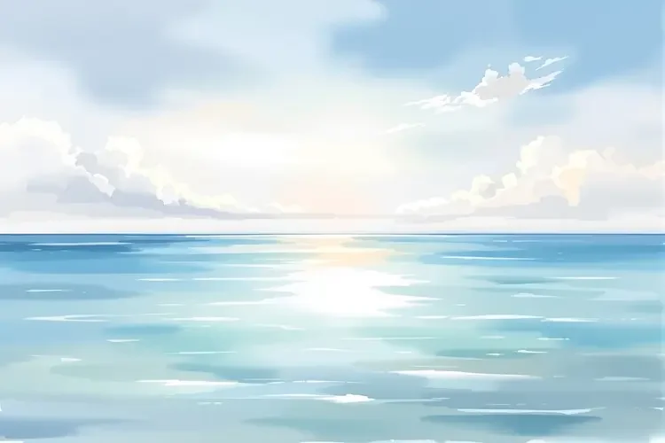 湖畔与海