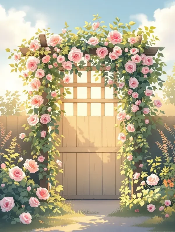 暖阳花架